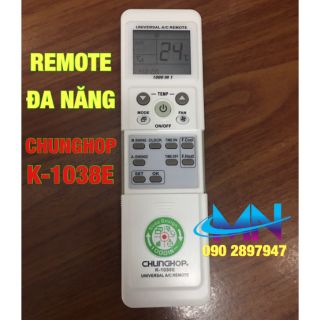Remote máy lạnh đa năng CHUNGHOP K-1038E - Điều khiển điều hòa đa năng CHUNGHOP K-1038E
