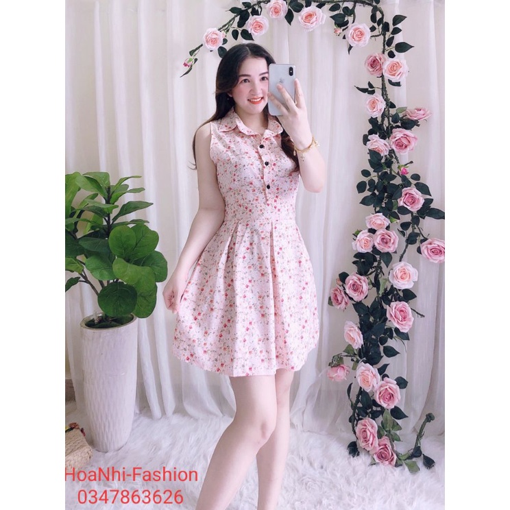Đầm nữ cổ sơ mi kèm quần đùi trong | BigBuy360 - bigbuy360.vn