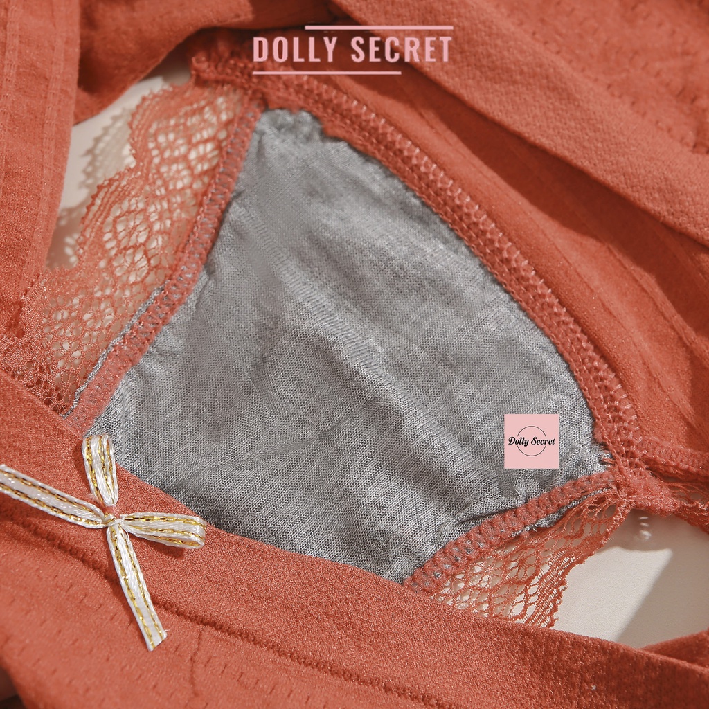 Quần lót cotton co dãn 8 chiều vải nhún viền ren sexy rẻ đẹp mềm mại kháng khuẩn Dolly Secret QL055