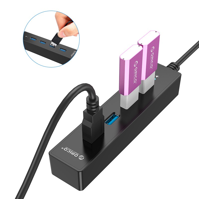 Bộ chia USB HUB 4 cổng USB 3.0 ORICO W8PH4-U3- Nhà Phân Phối Chính Hãng