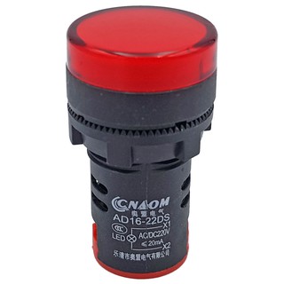 Đèn báo pha, phi  22mm -  220 Volt màu Đỏ - Vàng - Xanh