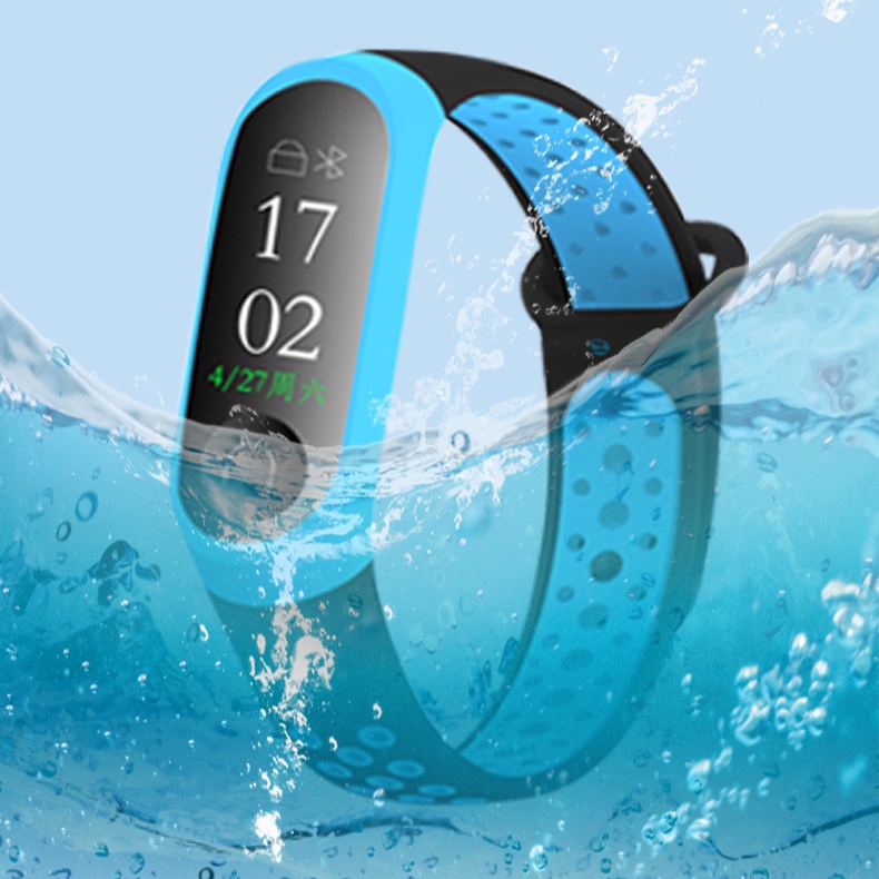 Dây Đeo Hai Màu Tương Thích Với Mi Band 4 Và Mi Band 3