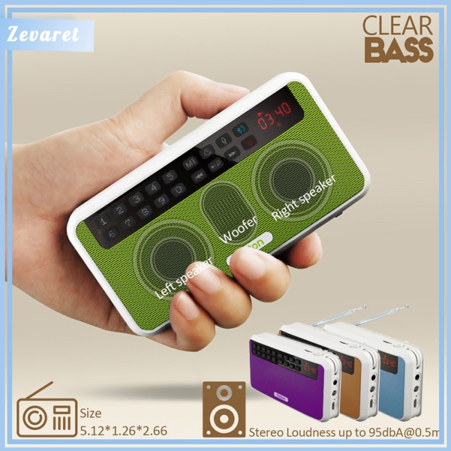 Loa Bluetooth Zevaret Rolton E500 Hỗ Trợ Thẻ Nhớ TF