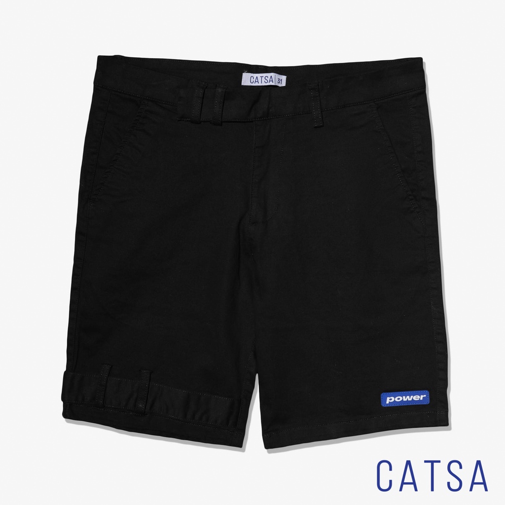 Quần short kaki kem nam POWER phong cách Hàn Quốc, năng động thoải mái CATSA QSK090