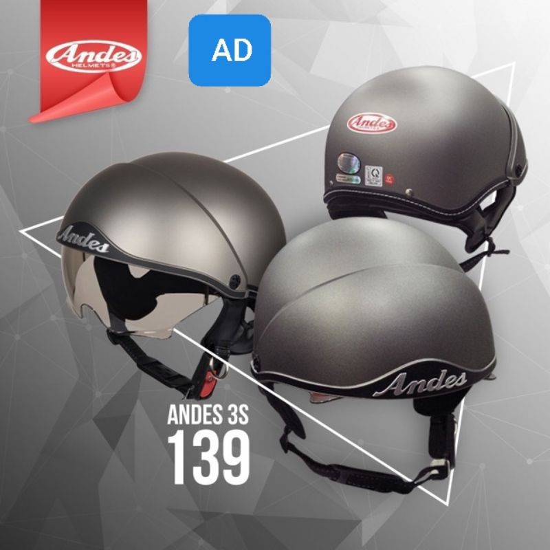 ANDES 3S KÍNH ÂM MÀU XÁM NHÁM CHÍNH HÃNG GIÁ SỈ.