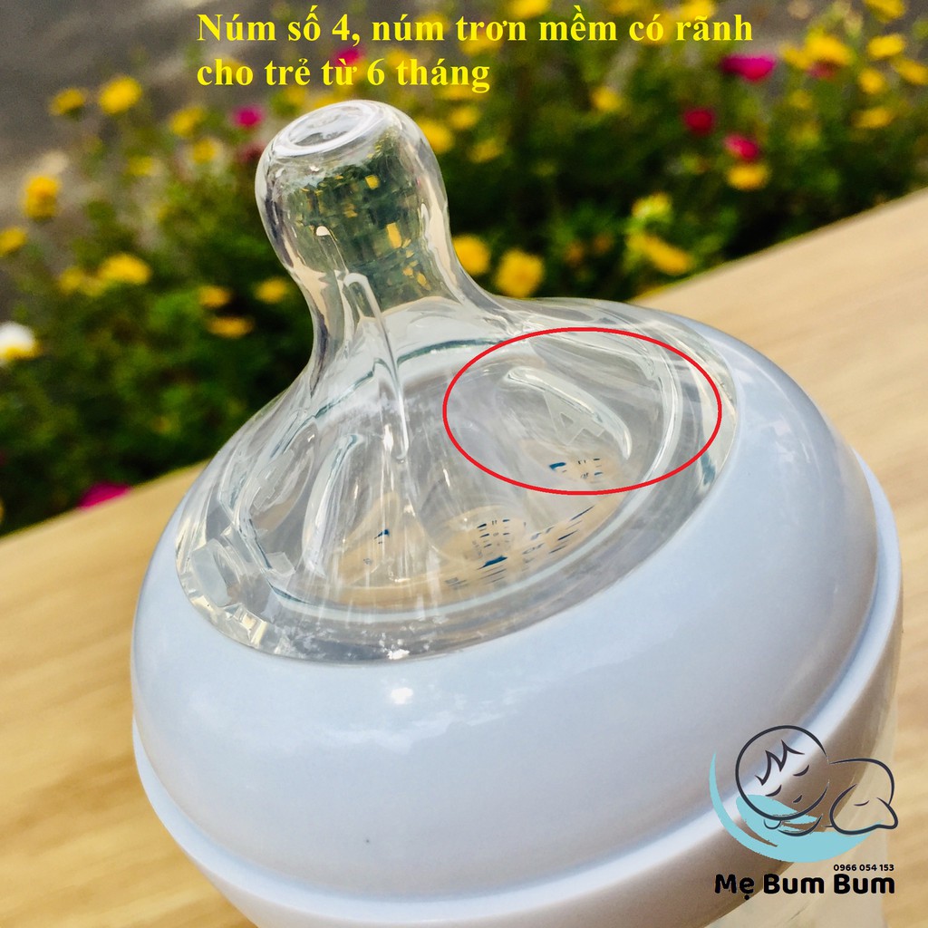 Bình sữa cổ rộng Avent Nautural 125-260-330ml