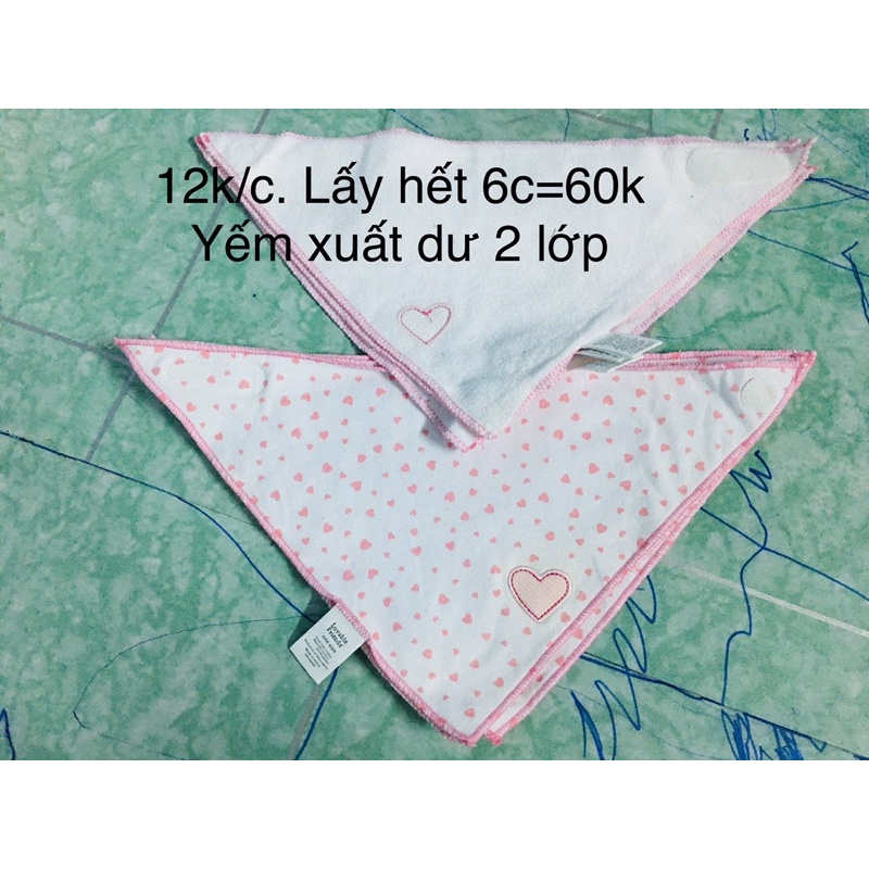 Set 3 yếm tam giác xuất dư 2 lớp