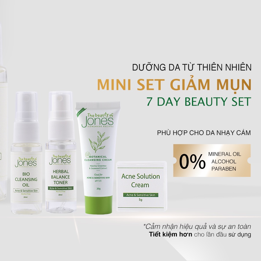 Bộ SAMPLE chăm sóc da tiện dụng khi đi du lịch The Beauty of Jones, Combo 2 Bông tẩy trang Ipek 80 miếng