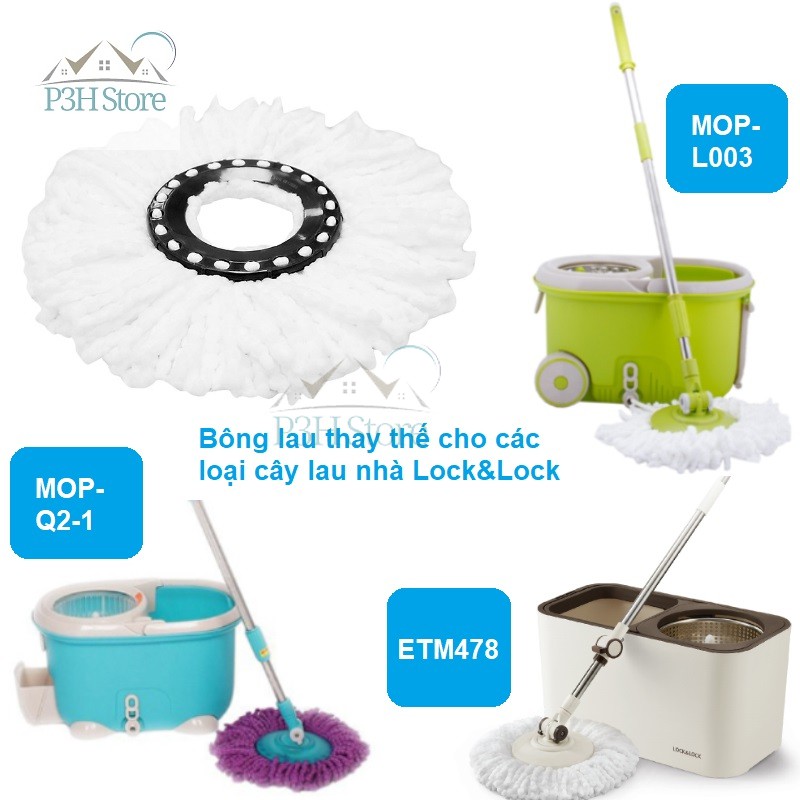 [Lock&amp;Lock ] Bông lau thay thế cây lau nhà Walkable MOP-L003 , MOP-Q2-1, ETM478