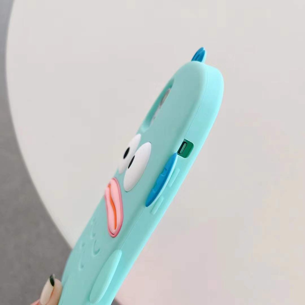 Ốp Điện Thoại Silicon Mềm Họa Tiết Hoạt Hình Ba Chiều Cho iPhone13 12 11 Pro MAX Xs XR i7plus