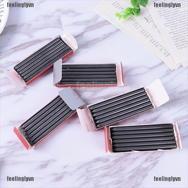 Hộp 6 Lõi Than HB 2B 4B 6B 8B Cho Vẽ Phác Thảo Cơ Khí