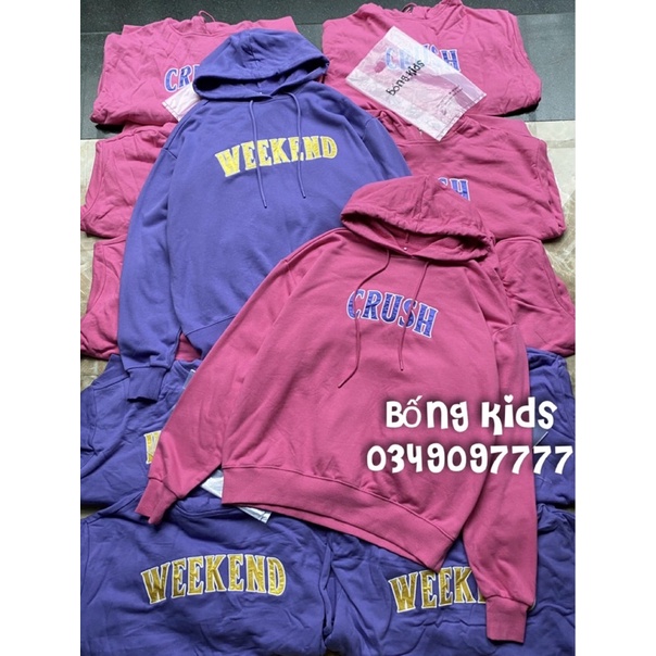 Áo Nỉ Hoodie Nữ Dáng Rộng GÊ