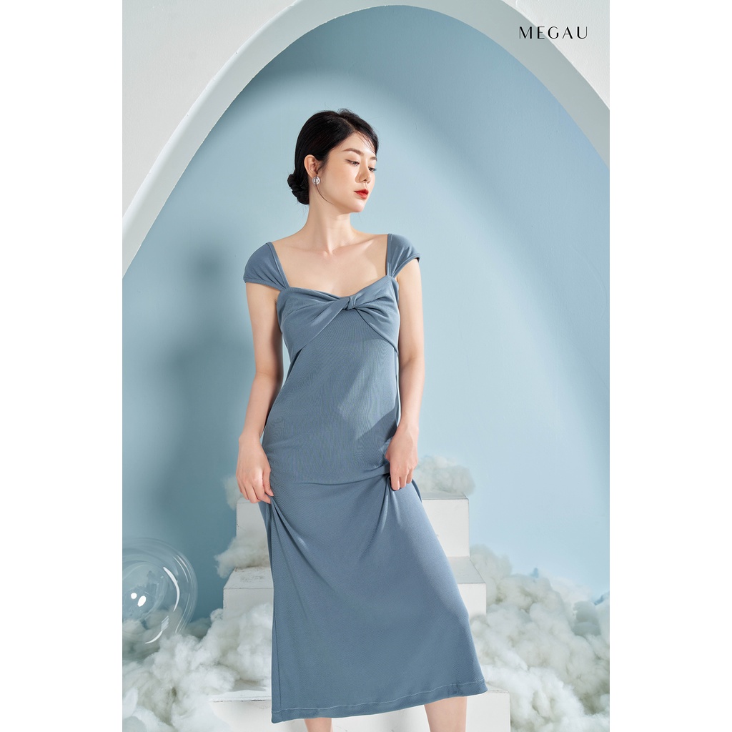 JUNE - Đầm hai dây bản to sang trọng thương hiệu MEGAU