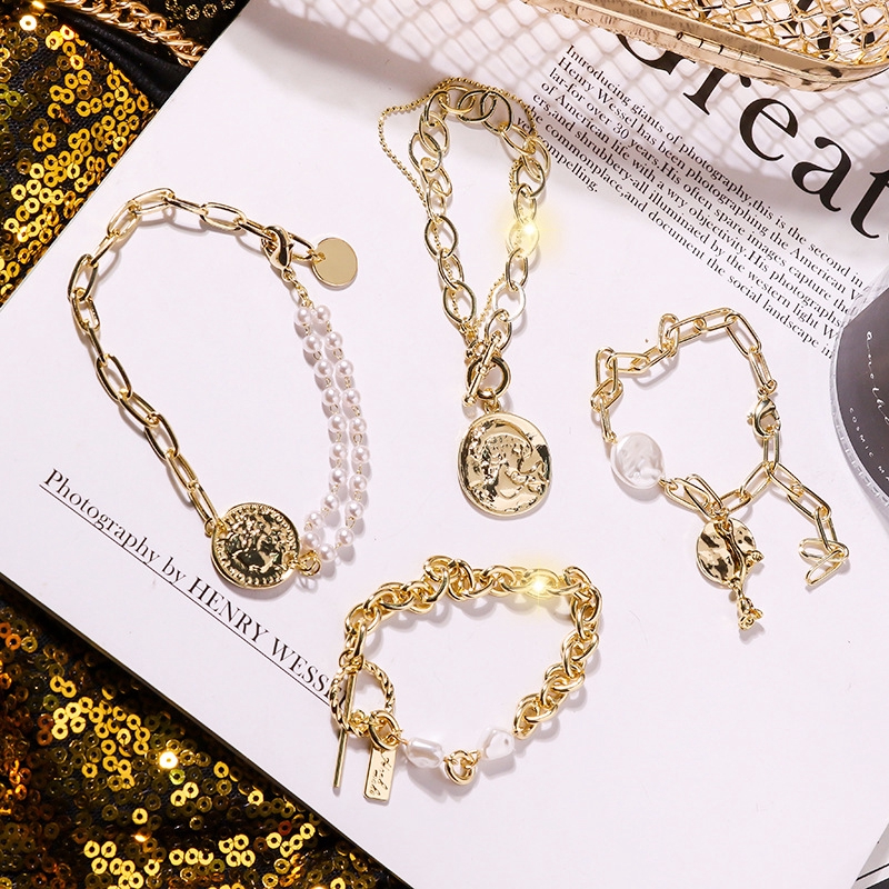 Vòng tay hợp kim dạng dây xích sang trọng | BigBuy360 - bigbuy360.vn