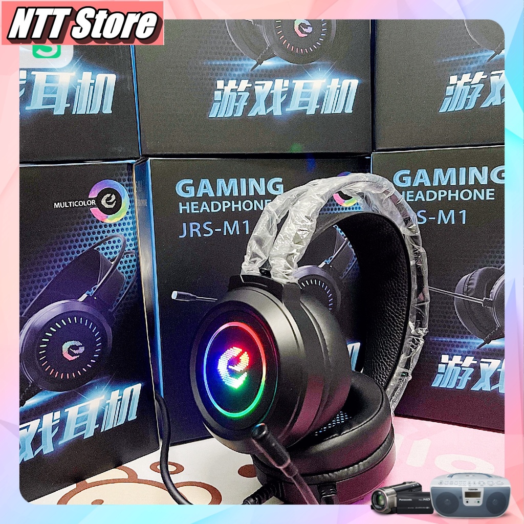 Tai nghe Game JRS chụp tai có mic Jack Cắm USB âm thanh 71 Fullbox  bass cực hay -  NTT Store