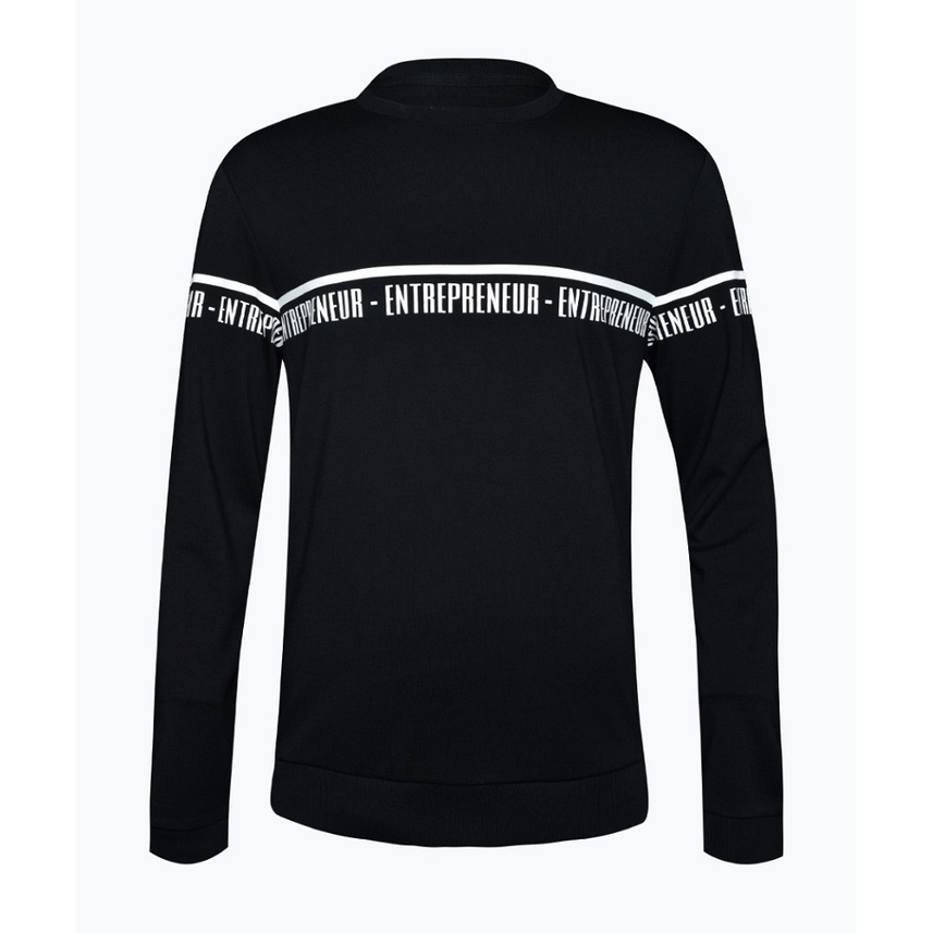 Áo Thu Đông Nam Thun Dài Tay Cao Cấp OWEN HD23283 Cổ Tròn Tay Và Gấu Áo Suông Thoải Mái Màu Đen In Chữ Trắng Chất Visco | BigBuy360 - bigbuy360.vn