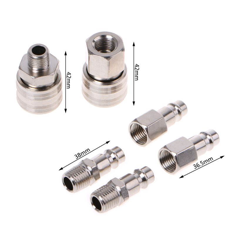 Set 6 Đầu Nối Ống Khí Áp Suất Cao Chuyên Dụng