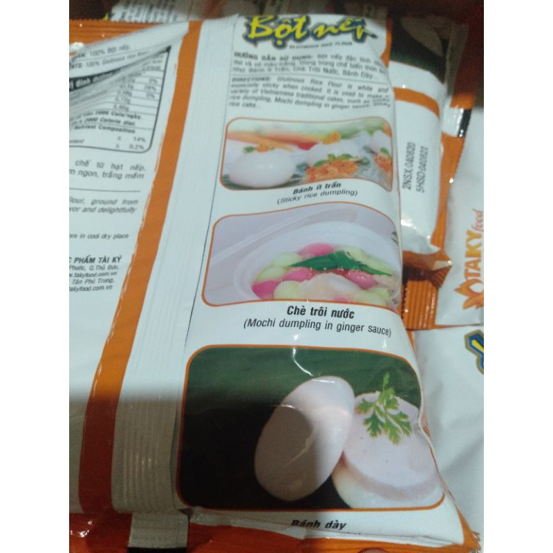 bột nếp tài ký làm bánh ít trần,chè trôi nước ,bánh dày...[gói 400g] | BigBuy360 - bigbuy360.vn