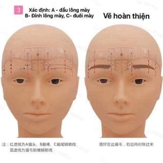 Thước cuộn dán đo vẽ lông mày( cuộn 50 thước)