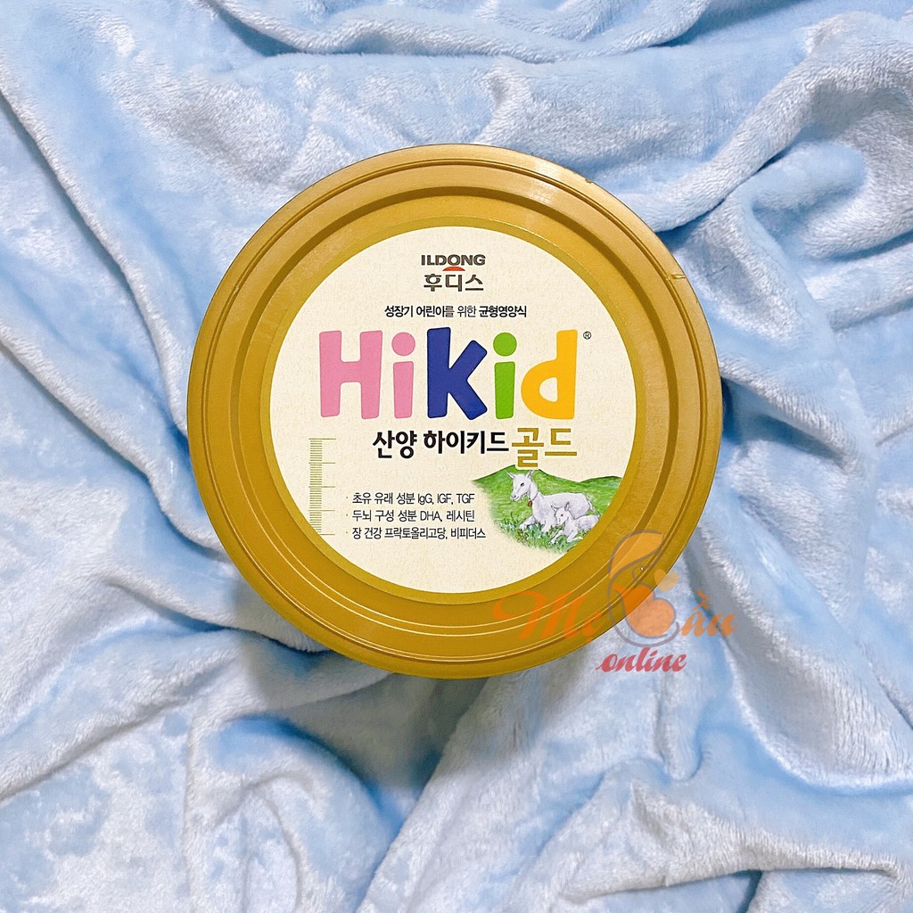 Sữa dê Ildong Hikid Gold hộp 700g vị vani (Hàn Quốc)