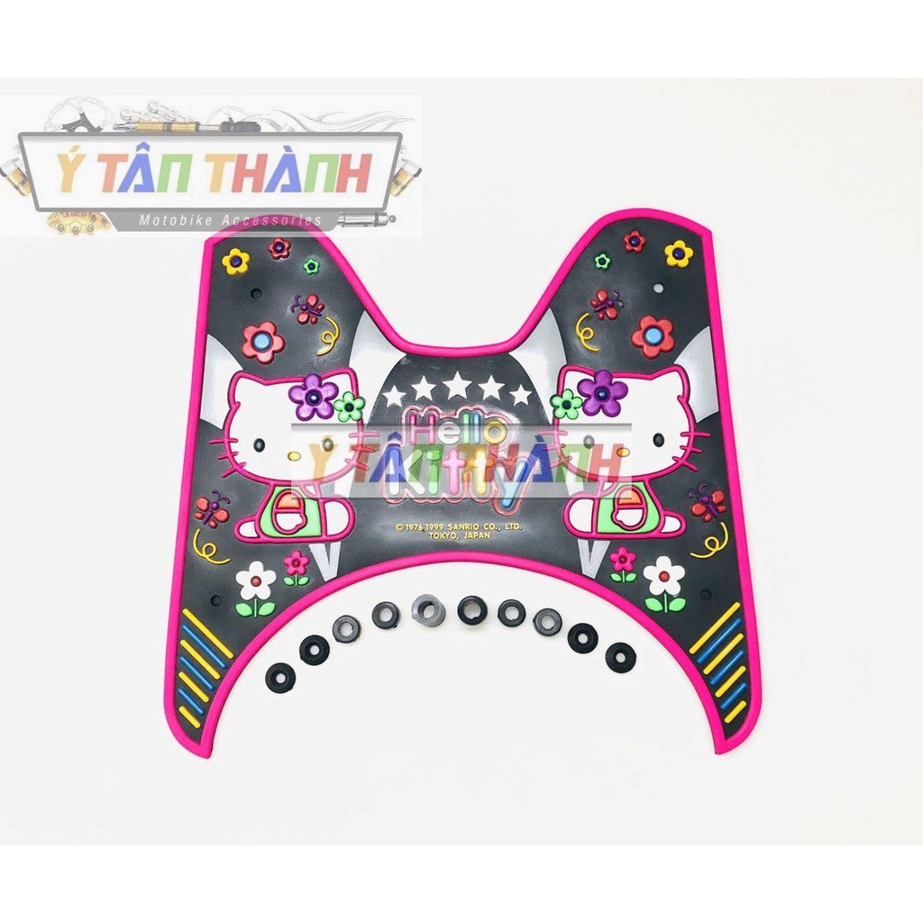 thảm lót chân xe scoopy hình hello kitty