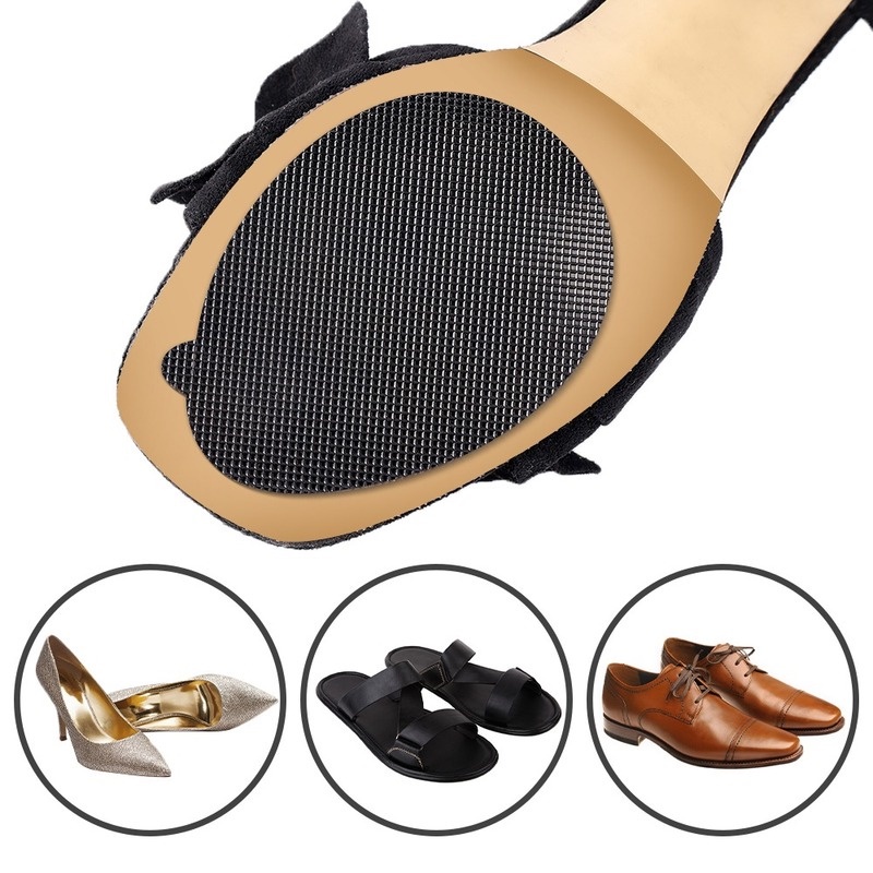 1 Cặp Đệm Cao Su Dán Đế Giày Chống Trượt Cho Unisex