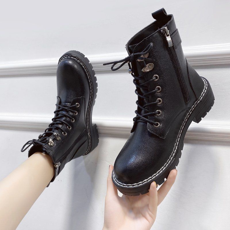 Giày bốt Martin 2021 đế dày size lớn 35-42 cho nữ