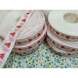 Ruy băng lụa hoạ tiết bản 2cm