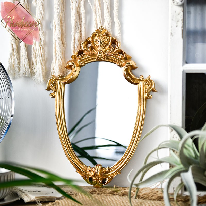 Gương treo vintage phong cách Bắc Âu cổ điển thanh lịch, cao cấp - PB36