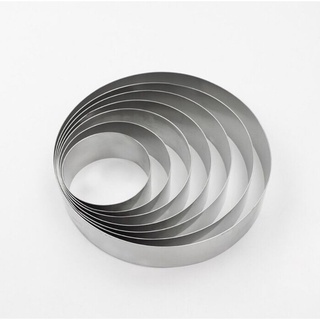 Khuôn Ring Tròn Mousse Inox 6cm ->18cm