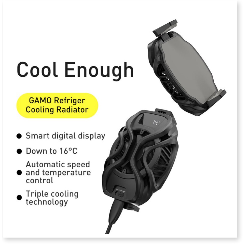 Bộ Tản Nhiệt Điện Thoại - Quạt Tản Nhiệt Điện Thoại Baseus GAMO Refriger Cooling Radiator GA06 Giảm Ngay 10 Độ - TopLink