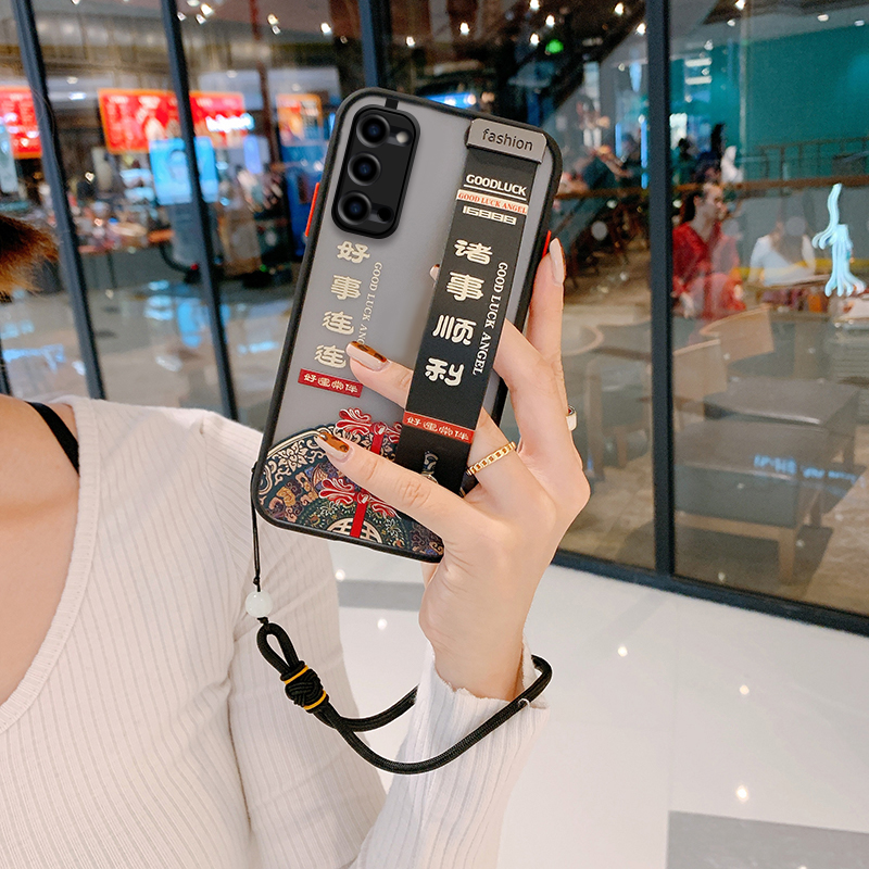 Ốp Lưng Có Dây Đeo Cổ Tay Cho Oppo A73 A31 Ax7 Ax5 A3 A92 S A8 | BigBuy360 - bigbuy360.vn