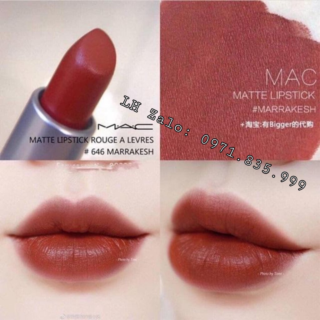 Son Mac Powder Kiss Lipstick, Mac Rettro Matte Chính Hãng Full Size 3g