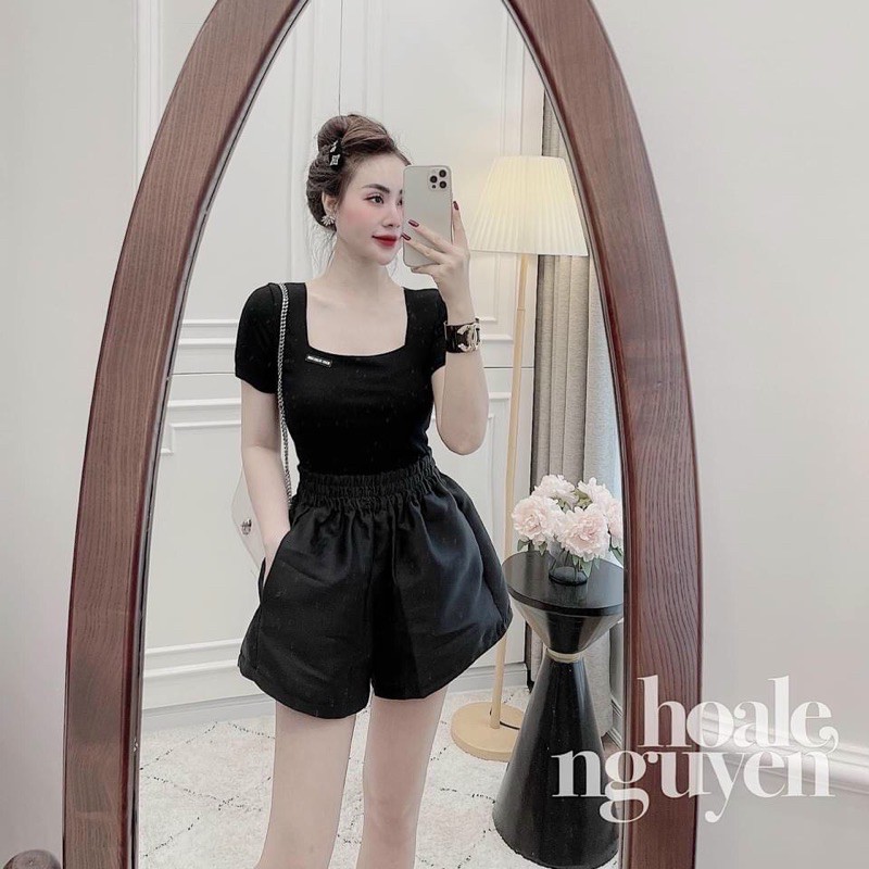 [Mã WASKT410K giảm 10K đơn 50K] ANU214 - ÁO BODY ZIP CỔ VUÔNG TAG CHỮ NGỰC | BigBuy360 - bigbuy360.vn