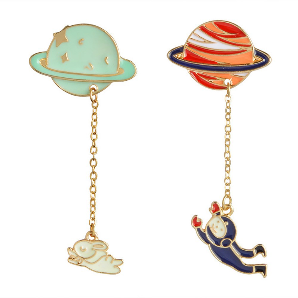 Trâm cài áo hình hành tinh sáng tạo thời trang