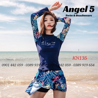 Đồ bơi nữ dài tay váy KN135