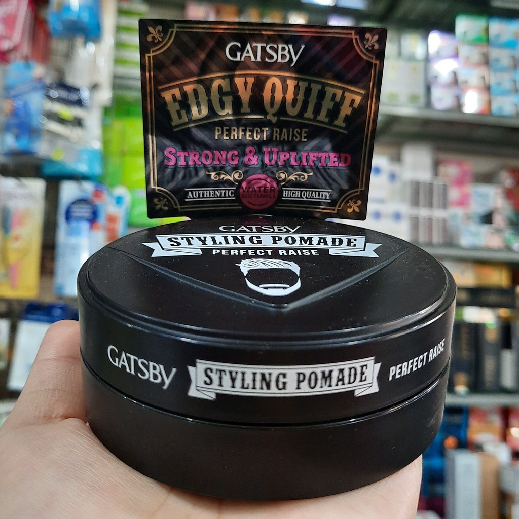 Wax Vuốt Tóc Gatsby Pomade Perfect Raise 75g đen