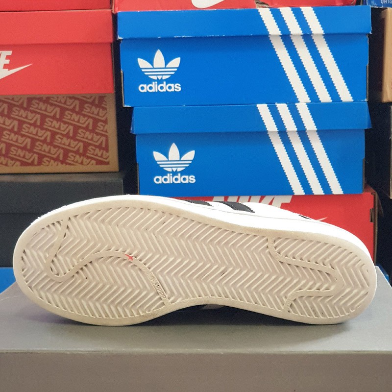 Giày thể thao Adidas Superstar tem vàng trắng nhiều size, real 2hand