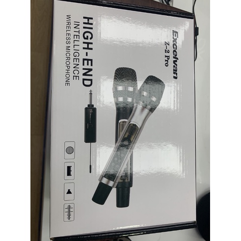 Mic Karaoke không dây Excelvan Z2 Pro,Amber Z1 có tích hợp vang số