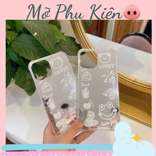 Ốp lưng điện thoại iphone gương ếch cho 12promax/12/11/11promax/x/xsmax/6/6plus/7plus/8plus