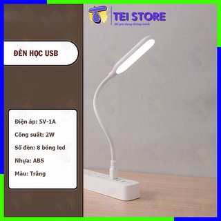 Đèn học để bàn mini USB chống cận siêu sáng, Đèn học sinh đọc sách,làm việc, cắm laptop DH15 - Tei Store