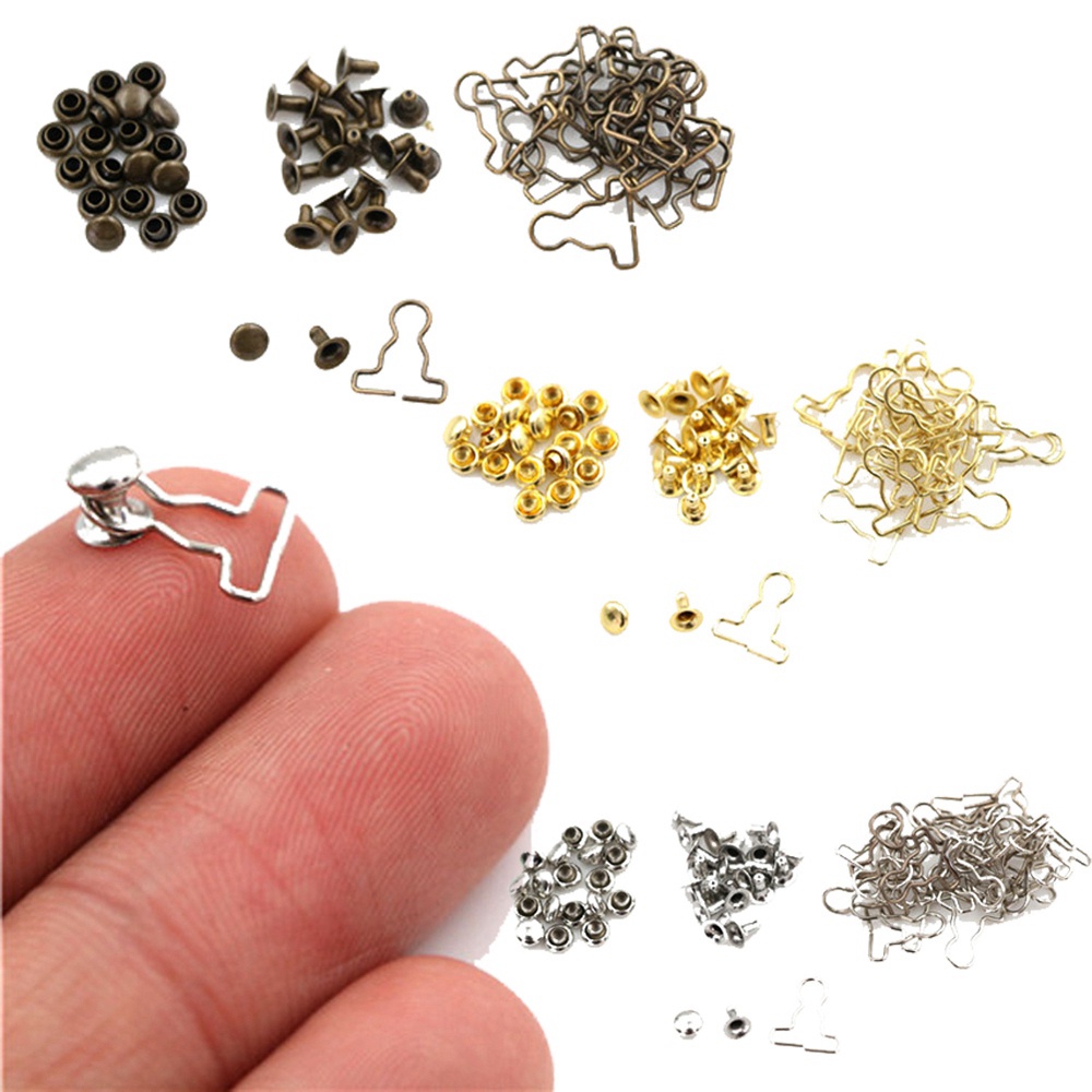Nút Khóa Kim Loại Mini Nhiều Màu Dùng May Quần Áo Búp Bê Diy