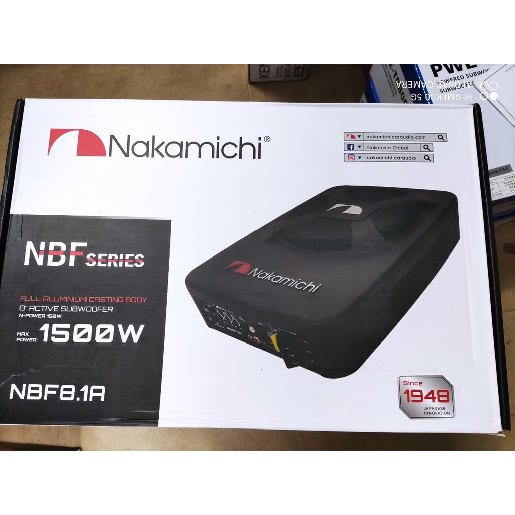 Loa Sub Gầm Ghế Nakamichi NBF 8.1A 1500W cực khỏe cực chất