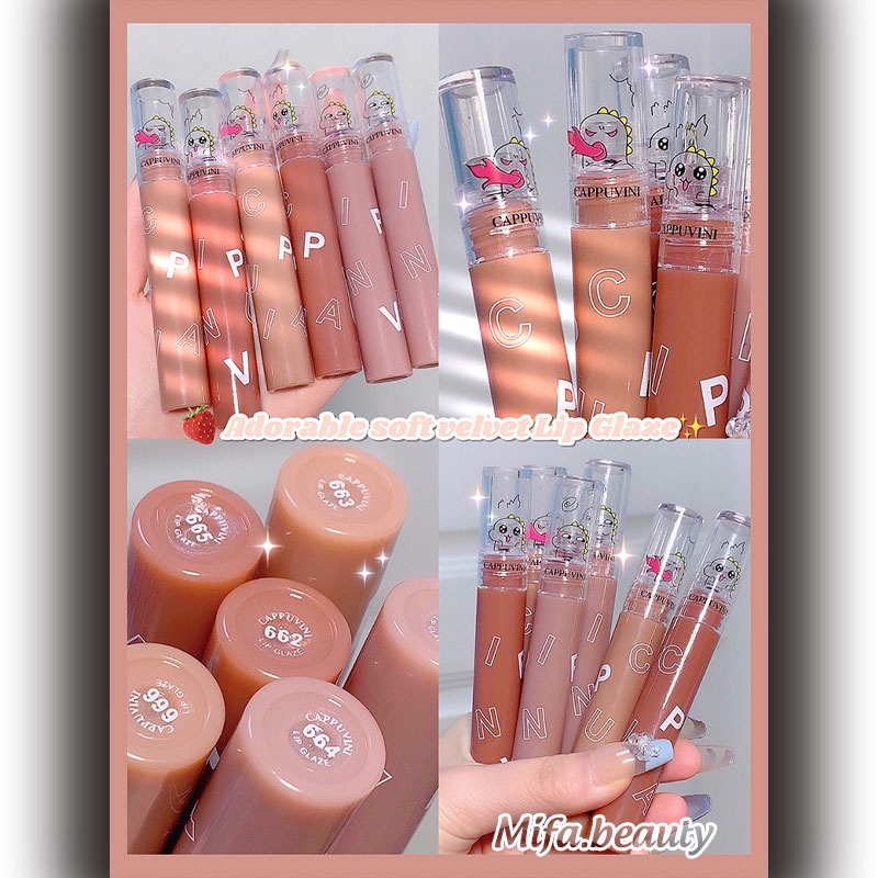 Son Kem Cappuvini Khủng Long Siêu Cute Hàng Chính Hãng Hàng Nội Địa Trung