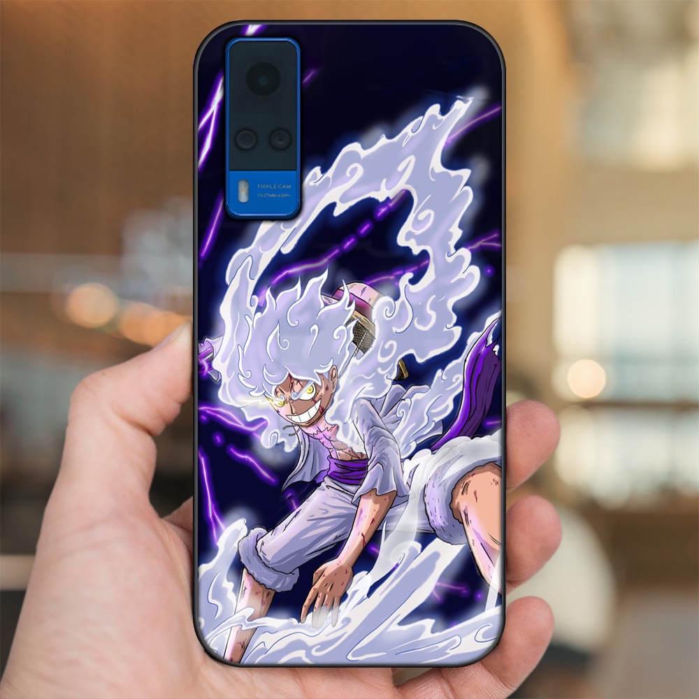 Ốp lưng Vivo Y51 2020, Y53s viền đen in hình Luffy One Piece