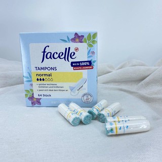BĂNG VỆ SINH TAMPON FACELLE 64 miếng hàng chuẩn Đức siêu thích