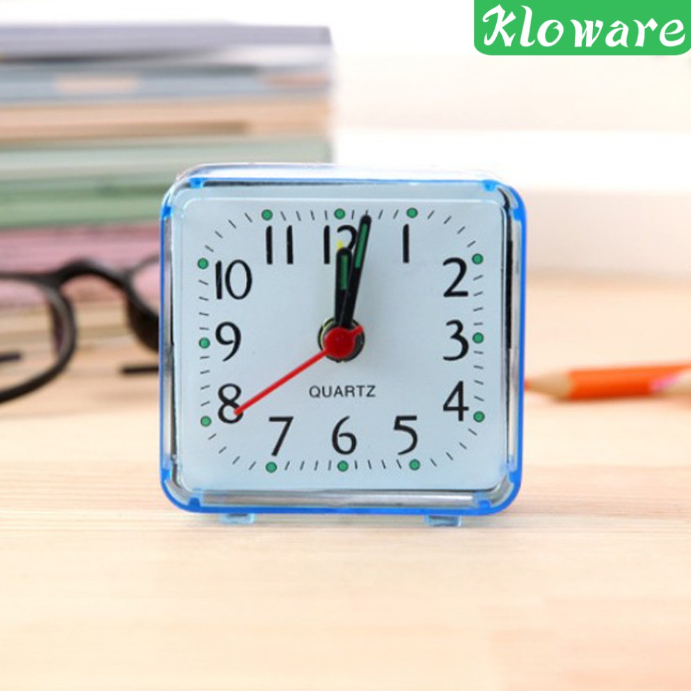 Đồng Hồ Báo Thức Để Bàn Mini Màu Trắng Thời Trang