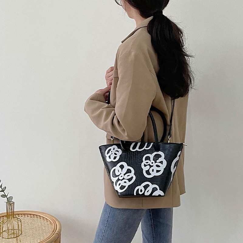 Túi Xách Tay Nữ In Hoa Thời Trang Hàn Quốc