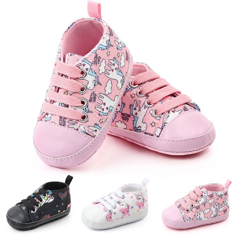 Giày Sneaker Đế Mềm Chống Trượt Thoáng Khí Dành Cho Bé Trai Bé Gái Tập Đi
