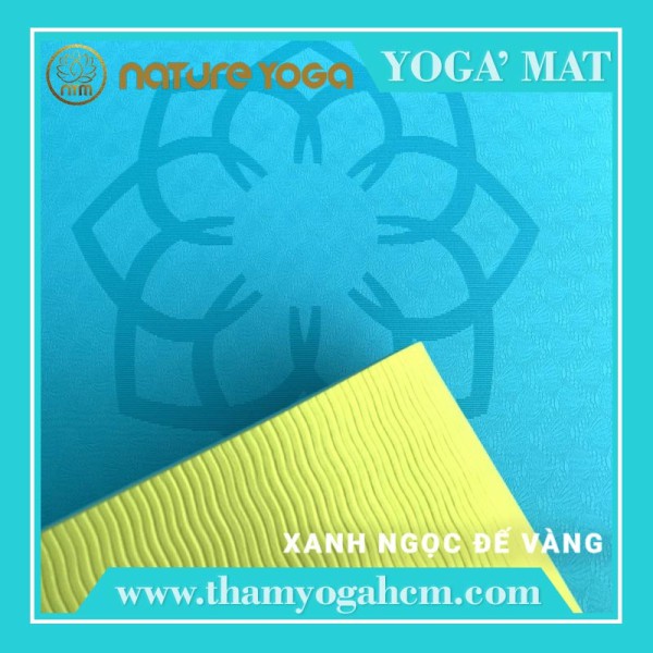 Thảm Tập Yoga Nature Yoga Thảm Chất Liệu TPE Cao Su Non Định Tuyến Bám Tốt 2 Mặt